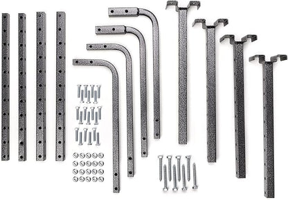 HyLoft 80844-10 34 in. x 26 in. Adjustable Garage Ceiling Mount Storage Rack Kit - Hammertone