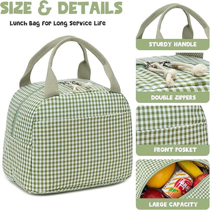 Bluboon Lunch Box for Women Cute Lunch Bag Reusable Insulated Lunch Bags Large Capacity Lunchbox Cooler for Work Picnic or Travel
