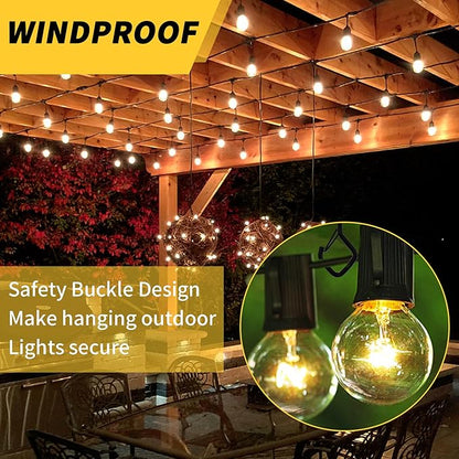 30 PCS Cup Screw-in Hanger Hooks with Safety Buckle, Windproof Screw Hooks Perfect for Hanging Outdoor String Lights, Plants, and Patio Lights,for Ceiling and Wall Mount, 2.2 Inches in Gold