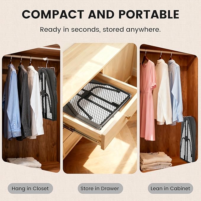 Small Ironing Board, Foldable Table Top Ironing Board Compact, Portable Tabletop Iron Boards Metal Mesh Panel, 8mm Thicken Pad with lron Rest and Heat Resistant Cover