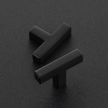 Ravinte 30 Pack Black Square Bar Drawer Handles with Matte Black Finish, Kitchen Cabinet Hardware