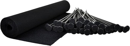 Gun Storage Solutions Rifle Rods Starter Kit with Shelf Liner Gun Organizer System Store More Guns Easy Access for Safety with Nylon Woven Loop Fabric