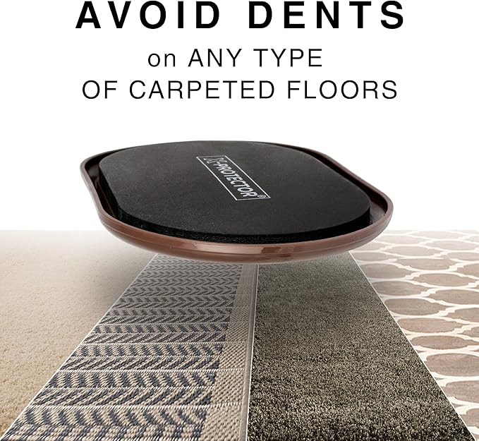 X-Protector Furniture Sliders for Carpet - 4 PCS 6" x 3 1/2" - The Best Heavy-Duty Moving Pads - Sliders for Furniture. Move Your Furniture Easily with Reusable Furniture Moving Sliders for Carpets!