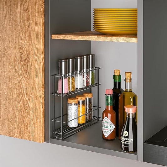 Metaltex Spice Rack Slide, Black, 28X22X6Cm