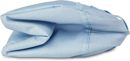 PackIt® Freezable Hampton Lunch Bag, Sky Blue, Built with EcoFreeze® Technology, Collapsible, Reusable, Zip Closure with Front Pocket and Shoulder Straps, Designed for Fresh Office Lunches