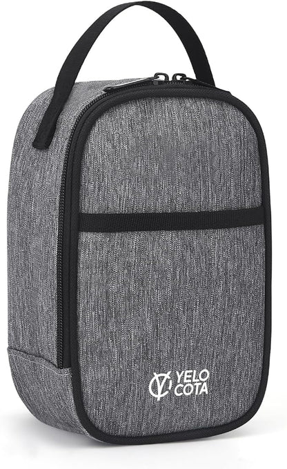 Yelocota Small Insulated Lunch Bag- Snack Bag- Mini Cooler Bag with Handle Buckle for Travel,Work,School(Storage Space below 20oz)- Also Suitable for Pairing with Food Jar