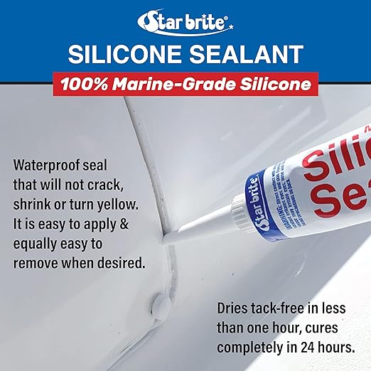 STAR BRITE Silicone Sealant Black 10.3 OZ. (082123)