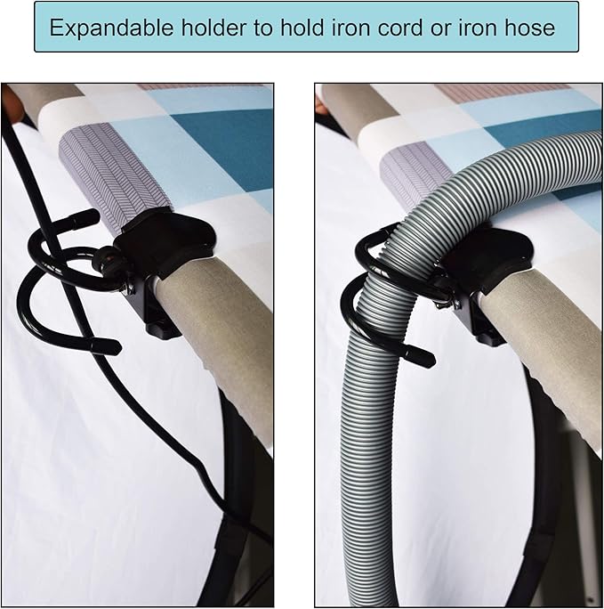 YYST Steam Iron Cord Holder Cord Minder with Universal Clip Black