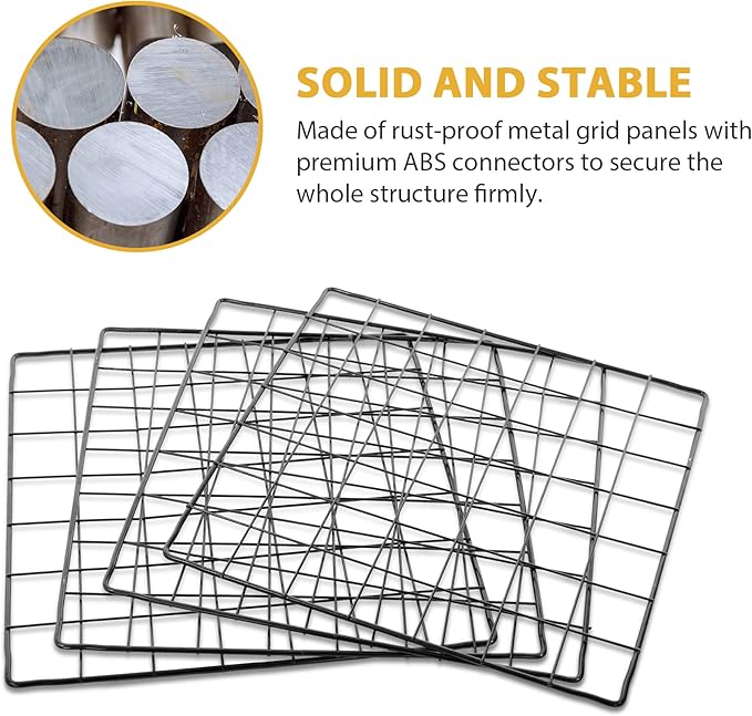 SUPER DEAL Metal Wire Cube Storage Organizer, 12 Cubes DIY Modular Cabinet Bookcase Bookshelf Shoe Rack Stackable Wire Cube Closet for Home, Office, Living Room, Bedroom