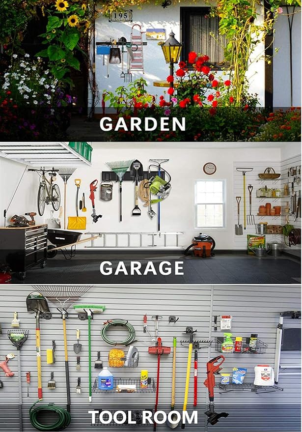 GS Alderaul Garden Power Tool Hanger, String Trimmer Wall Hanger Bracket, Weed Eater Storage Hook for Garage Wall, Weed Trimmer Wall Mount, Weed Wacker Holder for Brush Cutter