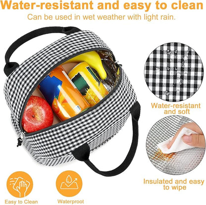 Bluboon Lunch Box for Women Cute Lunch Bag Reusable Insulated Lunch Bags Large Capacity Lunchbox Cooler for Work Picnic or Travel