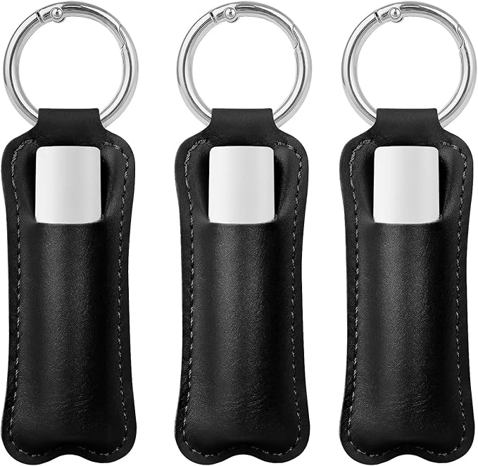 HEYSKAY Lip Balm Holder Keychain,Stocking Stuffers Gifts Lipstick Keychain Holder Compatible with Chapstick,Lipgloss Keychain