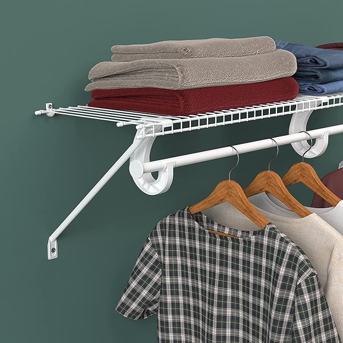 ClosetMaid 5629 Support for SuperSlide Hanging Bar, White 10 Pack
