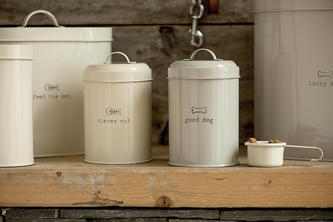 Premier Housewares Adore Pets Good Dog Food Storage Canister, 1.2 L - Natural