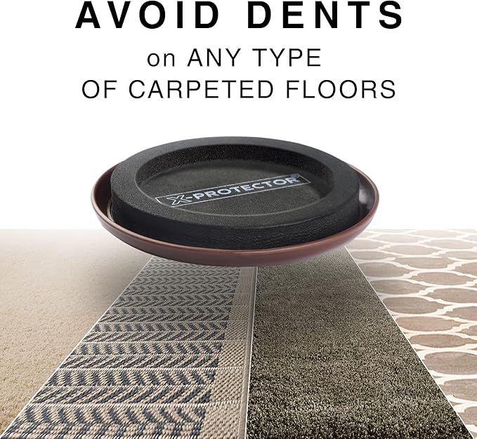 Furniture Sliders for Carpet X-PROTECTOR 8 PCS 4 3/4" - The Best Heavy-Duty Moving Pads - Sliders for Furniture with Unique Design. Move Your Furniture Easily with Furniture Sliders for Carpets!