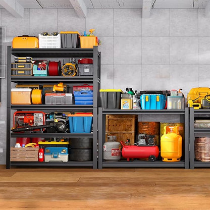 Garage Shelving-3000 lbs 5 Tier Storage Shelves,Adjustable Heavy Duty Metal Shelving Unit and Storage Large Wire Rack,Utility Steel Shelf for Warehouse Industrial Pantry Basement 71"x46"x18"