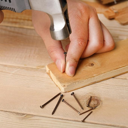 Mr. Pen- Nail Assortment Kit, 600 pcs, 4 Sizes, Bronze, Small Nails for Hanging Pictures, Finishing Nails