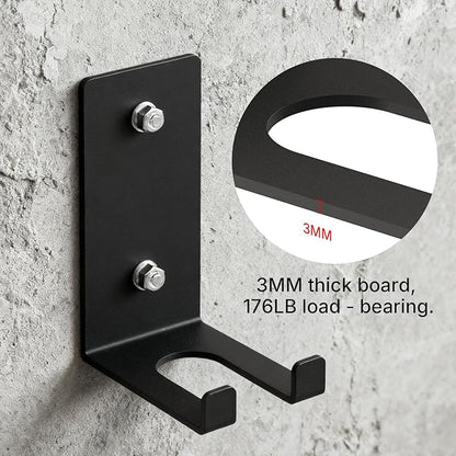 POWER GUIDANCE Olympic Barbell Hanger,Garage Gym Bar Wall Rack,Vertical Barbell Mount Rack,Space Saving Commercial or Home Gym Accessory