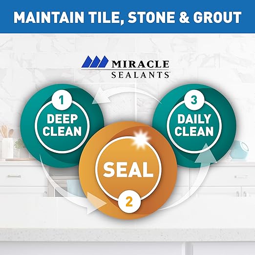 Miracle Sealants 511 Impregnator Advanced Penetrating Sealer for Countertops, Stone, Tile & Grout, Pint
