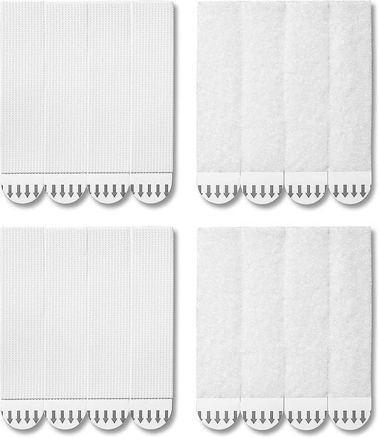 28-Pairs(56 Strips) Large Picture Hanging Strips, Removable Hook and Loop Tape, Picture Hanger Damage Free, Adhesive Strips for Frame Hanging and Christmas Decorations, Heavy Duty