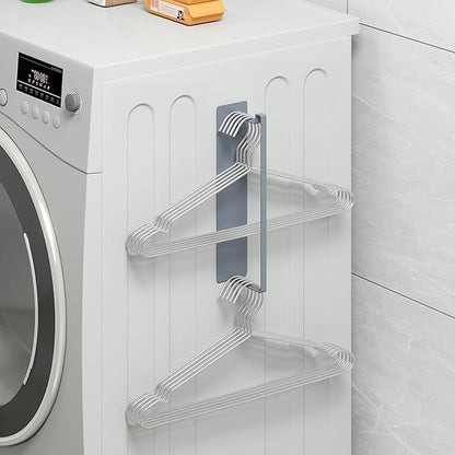 Magnetic Hanger Organizer, Thipoten Hangers Holder for Washing Machine, Holding up to 30 velvet/wire/plastic hangers, Perfect Space Saver for Laundry Room (2, Grey)