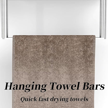 Towel Racks for Bathroom, 3 Tier Towel Rack with Shelf and Towel Bar, Wall Mounted Towel Rack, Towel Storage and Organizer - Brushed Nickel