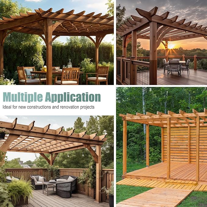 30 Pack Heavy Duty Hurricane Ties with Black Powder-Coated, Hurricane Straps Trusses/Rafters Ties Brackets Joist Hangers for Wood, Shed, Roof