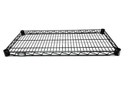 Nexel Additional Wire Shelf for Wire Shelving Units, 600-800 lb Capacity, 18"W x 24"L, Black Epoxy Finish