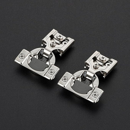 Ravinte 30 Pack 15 Pairs 3/8 Inch Overlay Soft Close Hinges for Kitchen Cabinet Satin Nickel Hidden Stainless Steel Concealed Hinges self Closing
