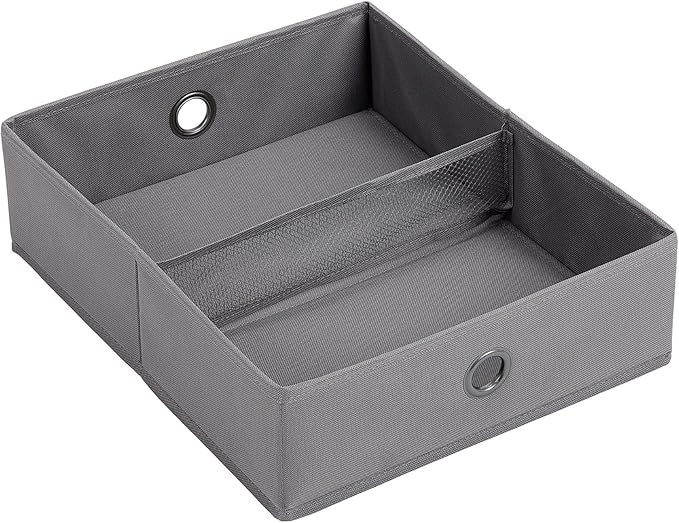 BIRDROCK HOME 5pc Hanging Closet Organizer System with Storage Shelves - Grey - Shoe Clothing Organization - Great for College Dorms or Kid Bedrooms Nursery