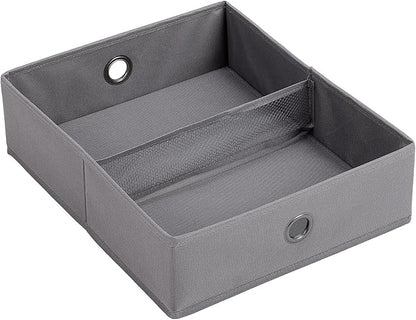 BIRDROCK HOME 5pc Hanging Closet Organizer System with Storage Shelves - Grey - Shoe Clothing Organization - Great for College Dorms or Kid Bedrooms Nursery