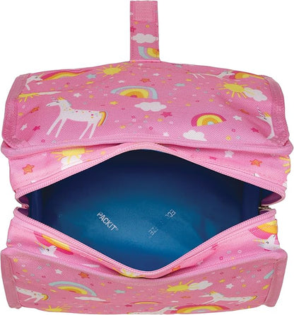 PackIt® Freezable Lunch Bag, Unicorn Dream Pink, Built with EcoFreeze® Technology, Foldable, Reusable, Zip and Velcro Closure with Buckle Handle, Designed for Work Lunch and Fresh Lunch On the Go