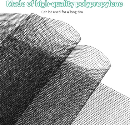 48x102 Inch Window Screen Replacement, DIY Adjustable Pet-Proof Patio Screen, Anti-Mosquito Window Screen Mesh for Porch and Sliding Doors