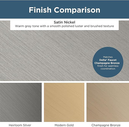 Franklin Brass (5-Pack) – Satin Nickel Cabinet Knobs for Dressers, Drawers, Kitchen Cabinet Door, Vanity, Furniture, Closet Knobs, 1-1/8 Inch Square | Webber