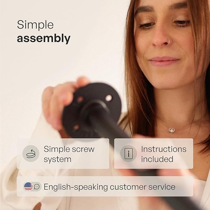 pamo Industrial Pipe Clothing Rack with Shelf - 400 lbs Capacity - Clamping Clothes Rack and Walk In Closet with Oak Shelf for Wardrobe