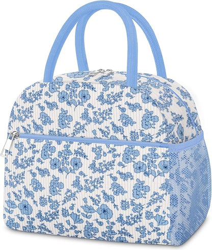 Lunch Bag Lunch Box for Women, Cute Corduroy Insulated Reusable Work Leakproof Simple Adults Large Lunch Boxes Tote Bag Men Cooler Bag