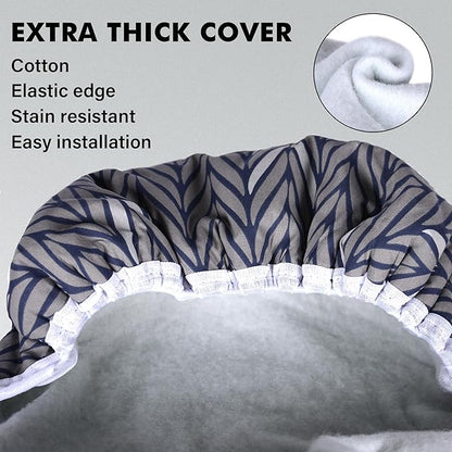 Ironing Board Full Size, Metal Construction Iron Board with Extra Thick Heavy Duty Padded Cover, Stable Structure, Anti-Skid Feet (47x16)