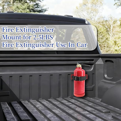 Fire Extinguisher Mount(for 2.5LBS),Compatible with 2.5 Pound Fire Extinguishers,Wall Mounted Fire Extinguisher Bracket,Ideal for Home,Car,RV,Truck