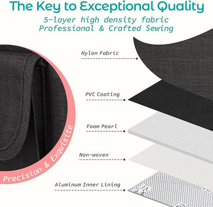 KIPBELIF Cute&Classy Roomy Insulated Lunch Bags for Women - Stylish & Functional Large Tote Adult Lunch Box for Working & Picnic(Standard,Classic Black)