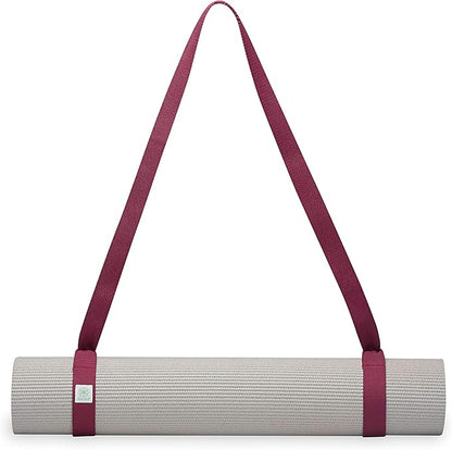 Gaiam Easy-Cinch Yoga Mat Sling - Durable Carrying Strap for Yoga Mat with Metal D-Rings for Secure Fit (No Mat Included)