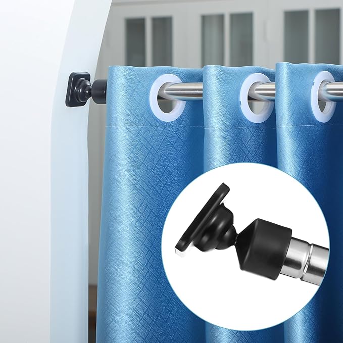 4 Sets Angled Shower Rod Mount for Sloped Walls Angled Wall Bracket for 25 mm Shower Bar Low Cost Solution