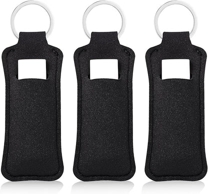 COOKOOKY Chapstick Holder Keychain Cute Lip Balm Keychain Holder with Clip