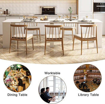 Transformer Table, Expandable Dining Table for 10-12 People, Folding Console Table Space Saving Furniture for Small Apartments, White