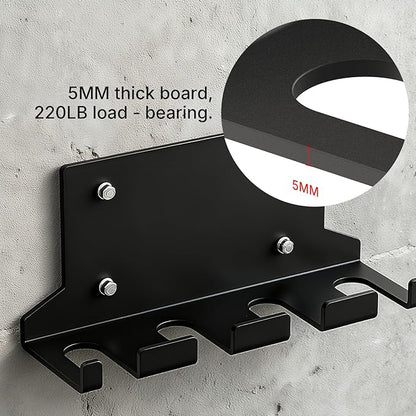 POWER GUIDANCE Olympic Barbell Hanger,Garage Gym Bar Wall Rack,Vertical Barbell Mount Rack,Space Saving Commercial or Home Gym Accessory