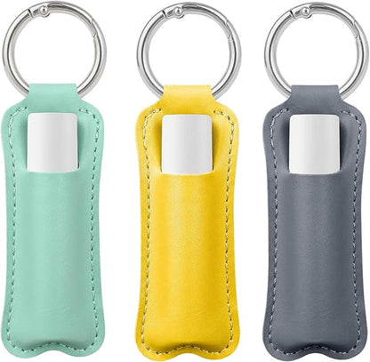 HEYSKAY Lip Balm Holder Keychain,Stocking Stuffers Gifts Lipstick Keychain Holder Compatible with Chapstick,Lipgloss Keychain