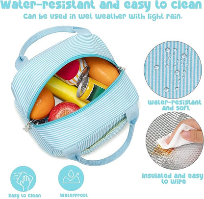 Bluboon Lunch Box for Women Cute Lunch Bag Reusable Insulated Lunch Bags Large Capacity Lunchbox Cooler for Work Picnic or Travel