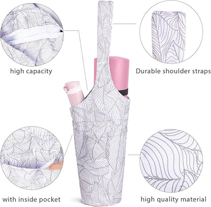 IwIeIaIrI Yoga Mat Bag for Women with Large Size Pocket and Zipper Pocket,Yoga Gifts Accessories with Adjustable Shoulder Strap- Fits Most Workout Stuff