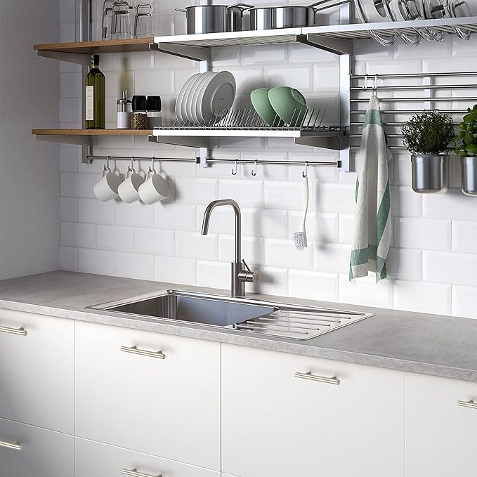 Ravinte 30 Pack 5'' Cabinet Pulls Brushed Nickel Stainless Steel Kitchen Drawer Pulls Cabinet Handles 3" Hole Center