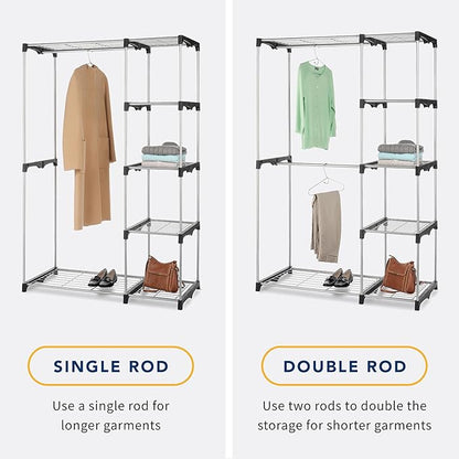 Whitmor Modern Industrial Wardrobe