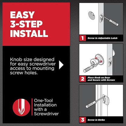 Kwikset Cove Interior Passage Door Knob, Handle For Closet and Hallway Doors, Non-Locking Doorknob in Satin Nickel, with Microban Protection